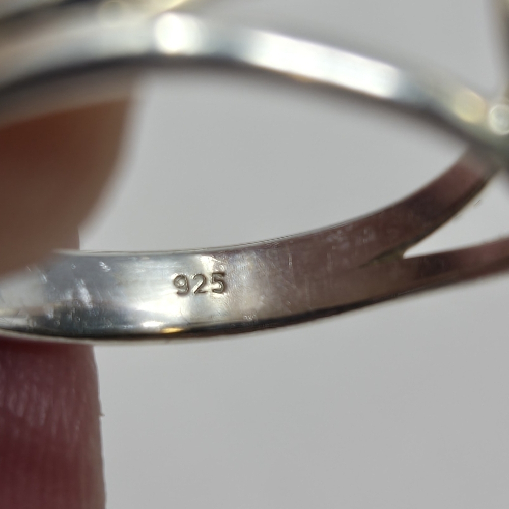 Sterling Silver .925 & Turquoise Womens Ring Sz 9.5 Western Cowgirl Rodeo Fun - Picture 6 of 8